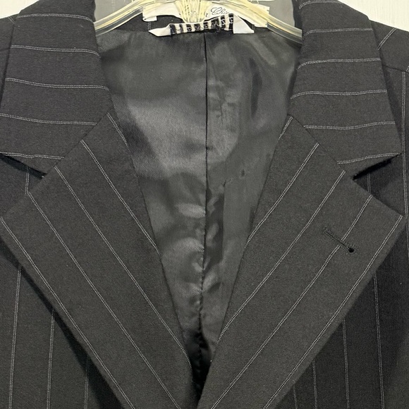 Mauro Size 56R Charcoal Pinstripe Suit Jacket - Picture 13 of 13